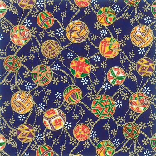 友禅和紙 半才判 手まり糸・藍 4セット