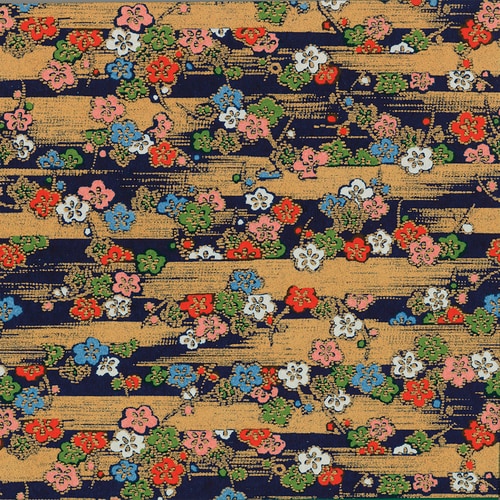 友禅和紙 半才判 金紗帯・藍 4セット