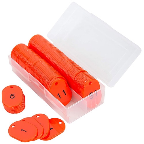 スチロール番号札 小 1から100 赤