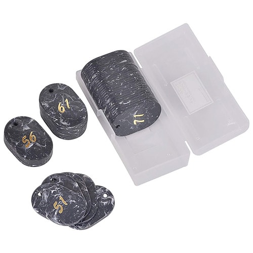 マーブル番号札 51から100 グレー 2セット