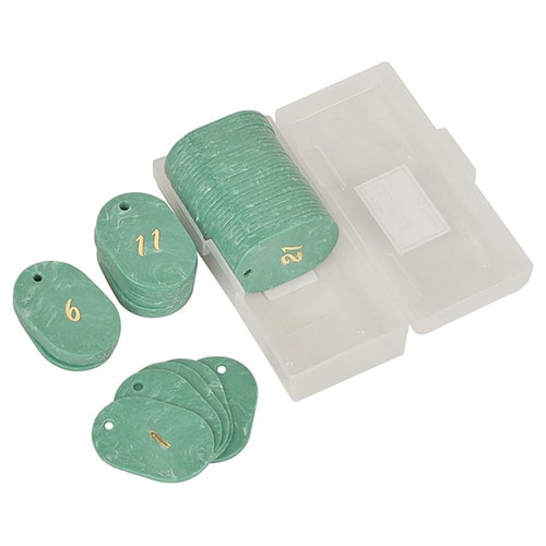 マーブル番号札 1から50 グリーン 2セット