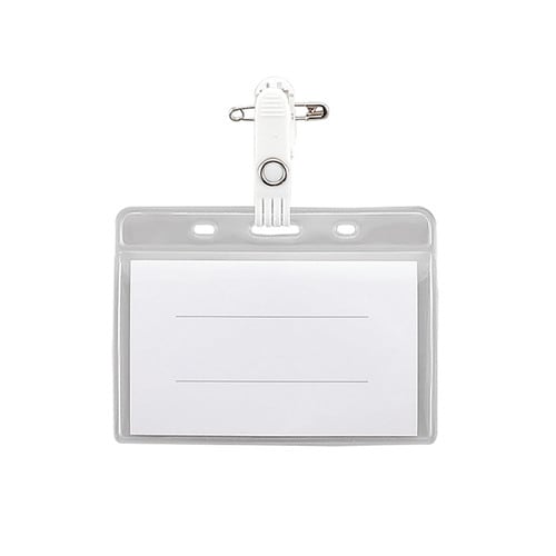 カラータッグ名札 横型 ホワイト 20セット