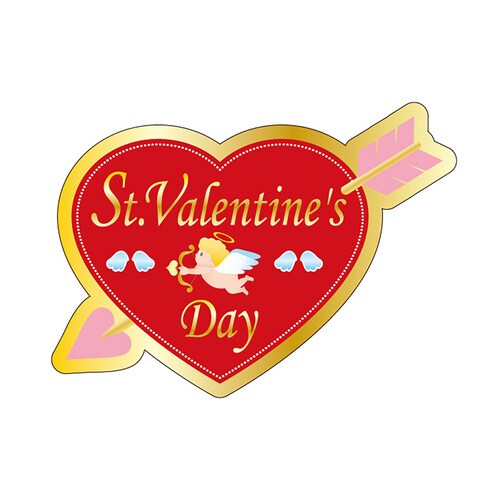 食品表示ラベル シールValentine 2セット