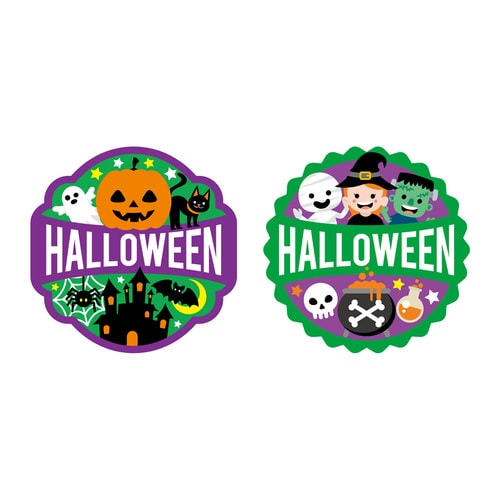 食品表示ラベル シールHALLOWEEN 2セット