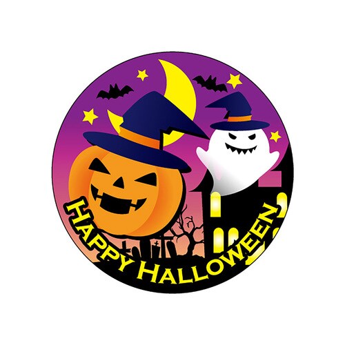 食品表示ラベル シールHalloween 5セット