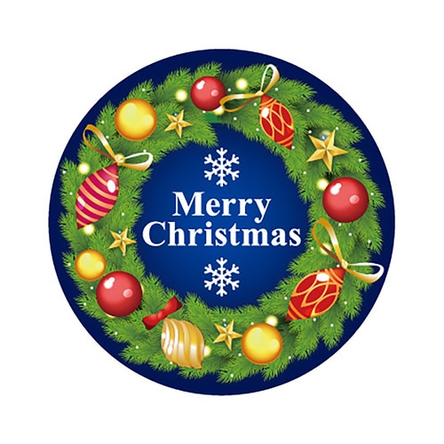 食品表示ラベル シール クリスマスリース