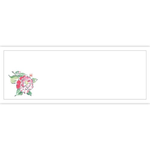 高級和紙おてもとマット 椿 3セット
