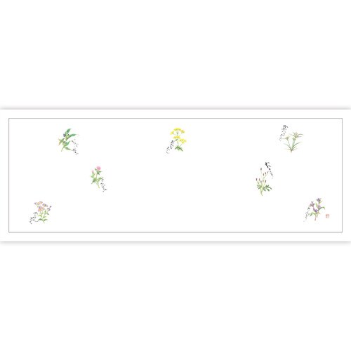 高級和紙おてもとマット 秋野の花 3セット