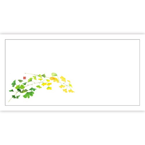 高級和紙箸置きマット いちょう 3セット