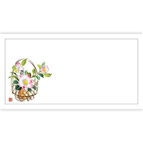 高級和紙箸置きマット さざんかしぼり 3セット