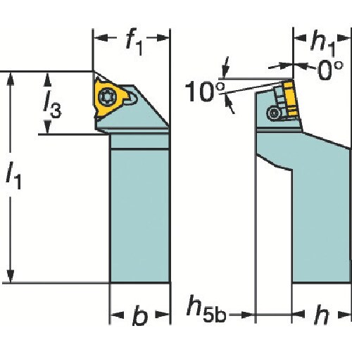 サンドビック コロスレッド266 ねじ切りシャンク