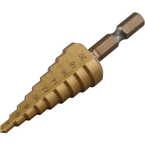 RELIEF 六角軸 ステップドリル φ4−20m