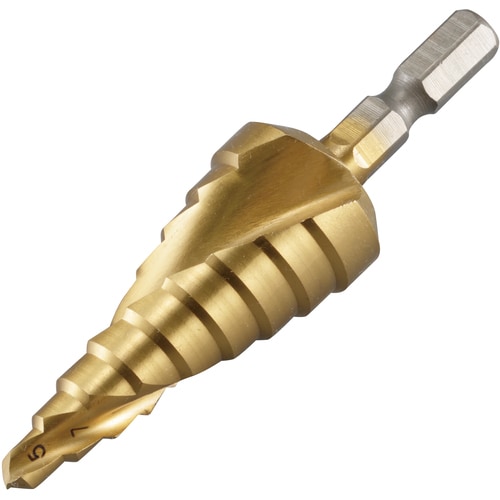 RELIEF 六角軸 スパイラルステップドリル φ