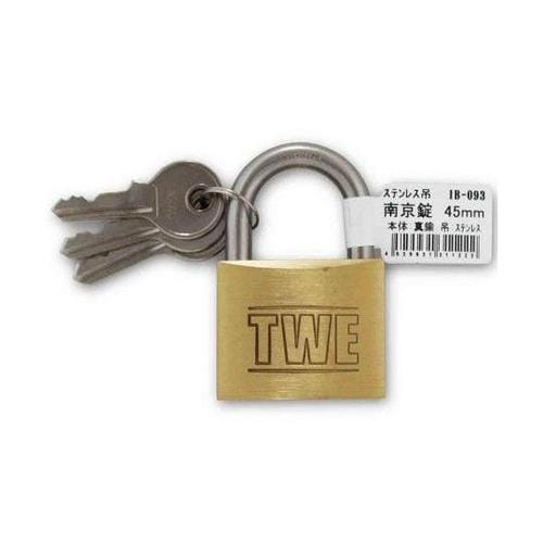 IB−093 ステンレス吊南京錠45mm