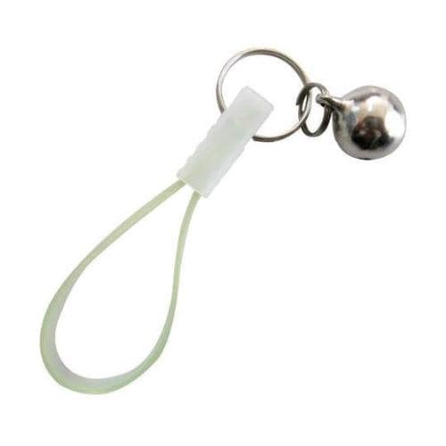 53395 キーホルダー紐鈴付スケルトン