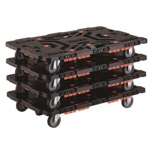 まとめ買い 連結式樹脂製平台車 ビートル