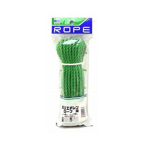60020013 ポリエチレンロープ 緑