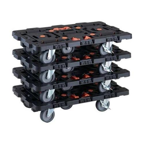 まとめ買い 連結式樹脂製平台車 ビートル