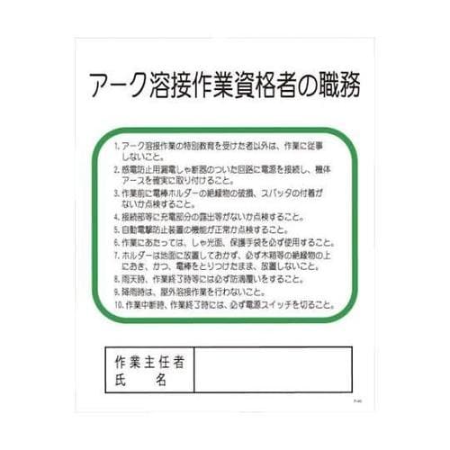 1145110140 アーク溶接作業資格