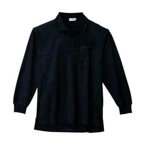 長袖ポロシャツ クロ 4L 6175−9