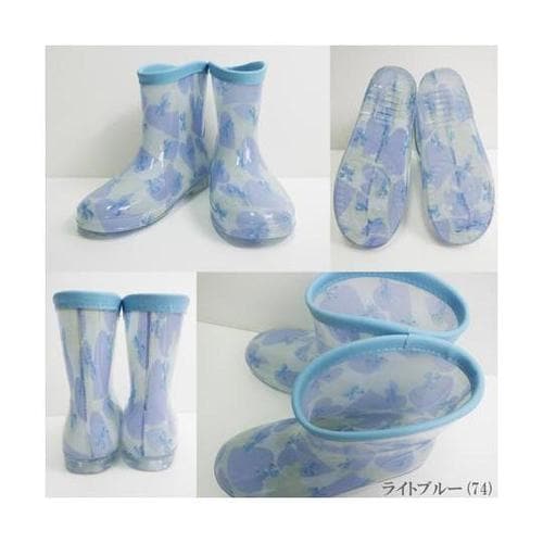 女児キッズハートリボン柄長靴 20cm