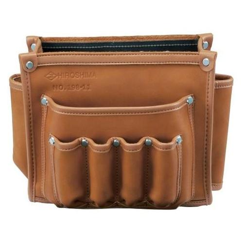198−11 本皮製腰袋240 ブラウン
