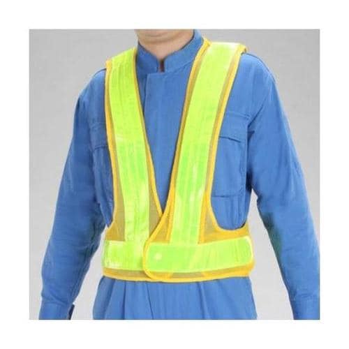 LED安全ベスト(黄・黄/赤白点滅) E