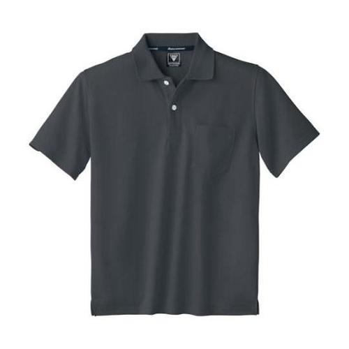 半袖ポロシャツ チャコールグレー 4L