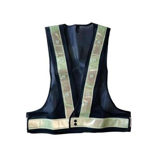 安全ベスト・LED(蓄光・紺/白) EA