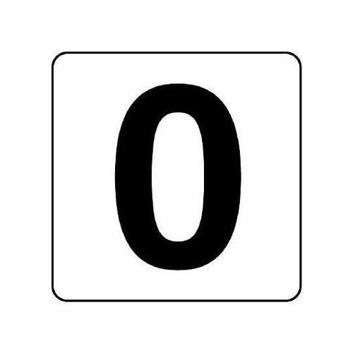 50x 50mm 番号表示ステッカー[0