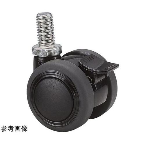 双輪キャスター φ40 自在S付 ネジ式