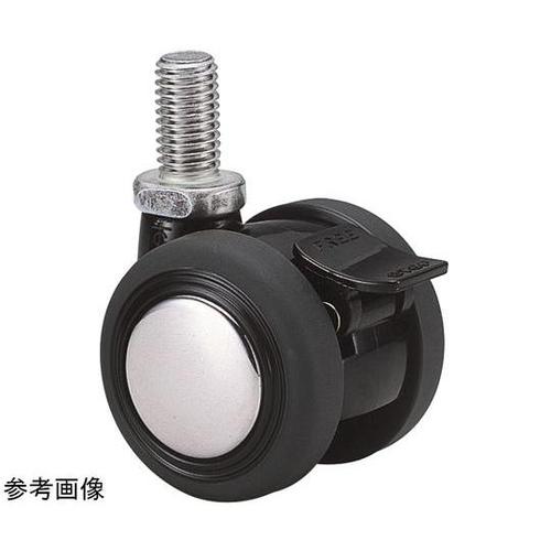 双輪キャスター φ40 自在S付 ネジ式