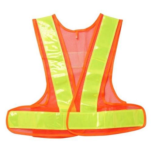 安全ベスト 女性用フリーサイズ 橙×黄