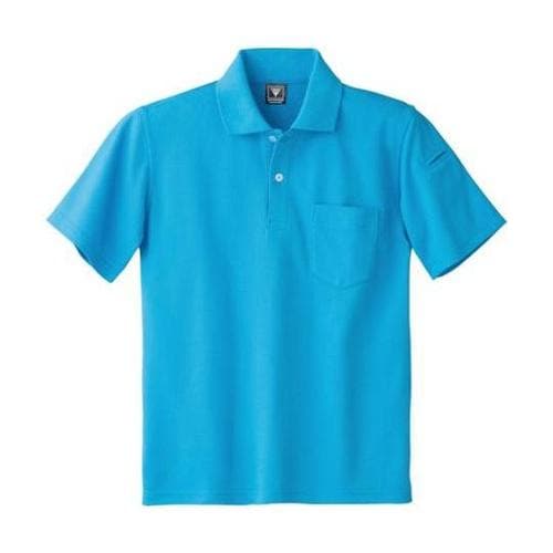 カノコ半袖ポロシャツ ターコイズブルー