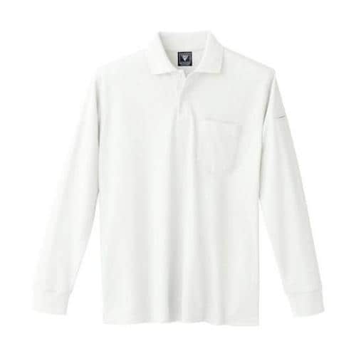 カノコ長袖ポロシャツ シロ 5L 602