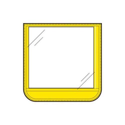 60x60mm 胸章(差込式・黄) EA