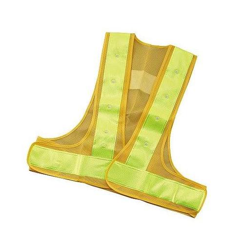 87434 LED反射ベスト 橙×黄