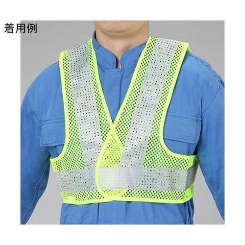 安全ベスト・ショート丈(黄/シルバー・軽