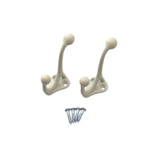 17795 並型帽子掛アイボリー 2個入