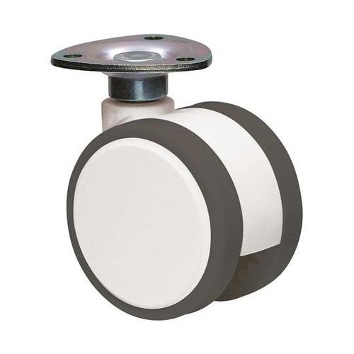 双輪キャスター φ60 自在 プレート式