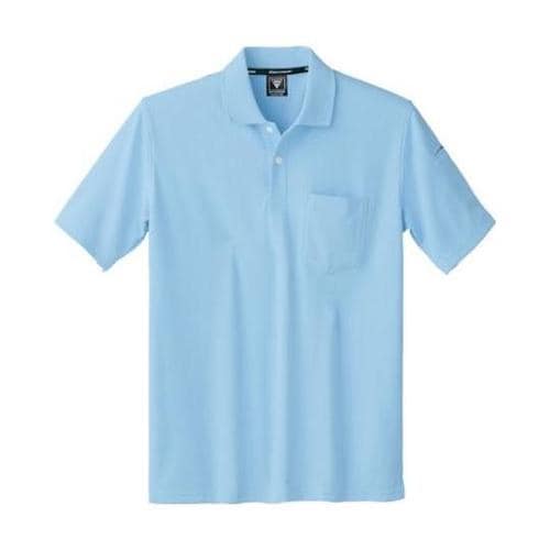 静電半袖ポロシャツ サックス LL 60