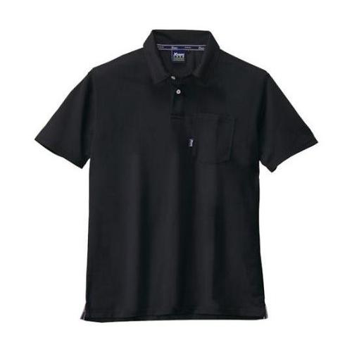 半袖ポロシャツ クロ L 6140−90
