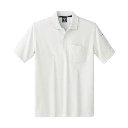 静電半袖ポロシャツ シロ 3L 6010