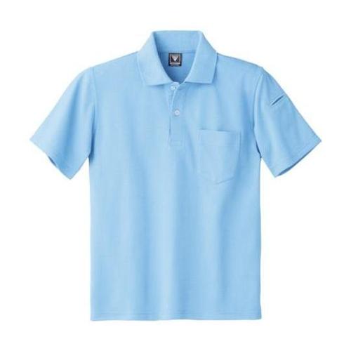 カノコ半袖ポロシャツ サックス 4L 6