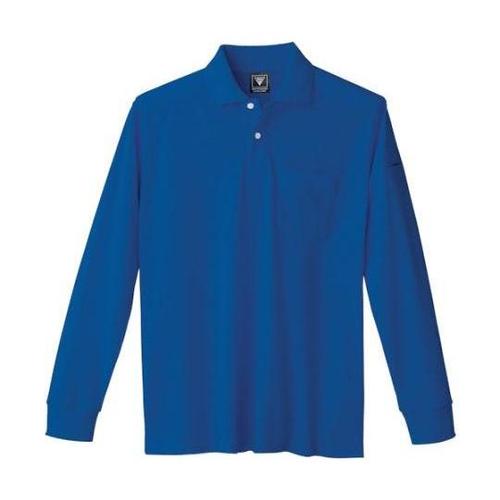 カノコ長袖ポロシャツ ロイヤルブルー 5