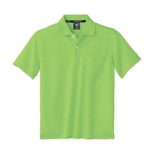 半袖ポロシャツ イエローグリーン 4L