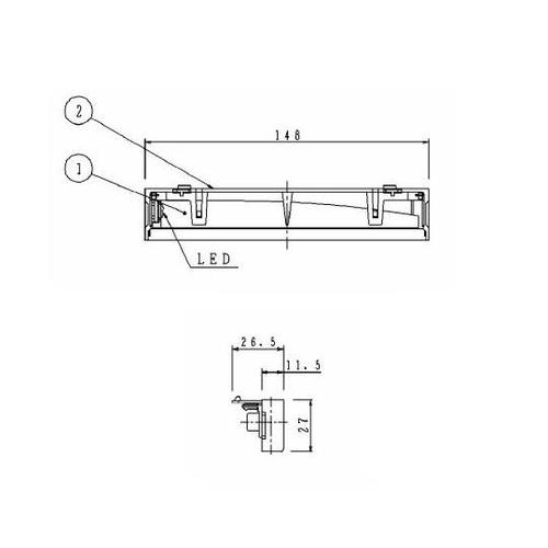 FK91110 LED誘導灯補修ランプ