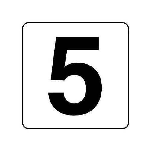 50x 50mm 番号表示ステッカー[5