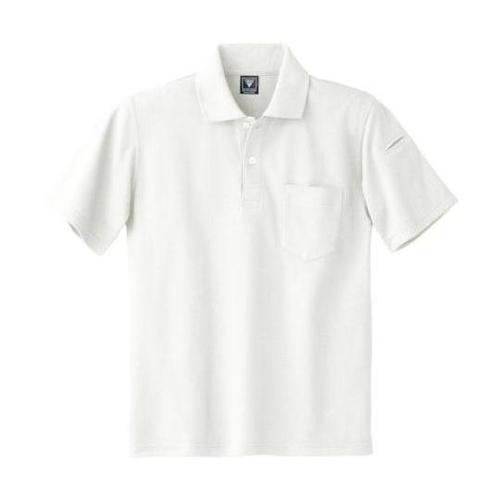 カノコ半袖ポロシャツ シロ M 6020