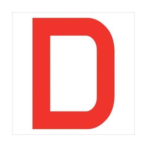 カッティングステッカー 英字D 文字高1